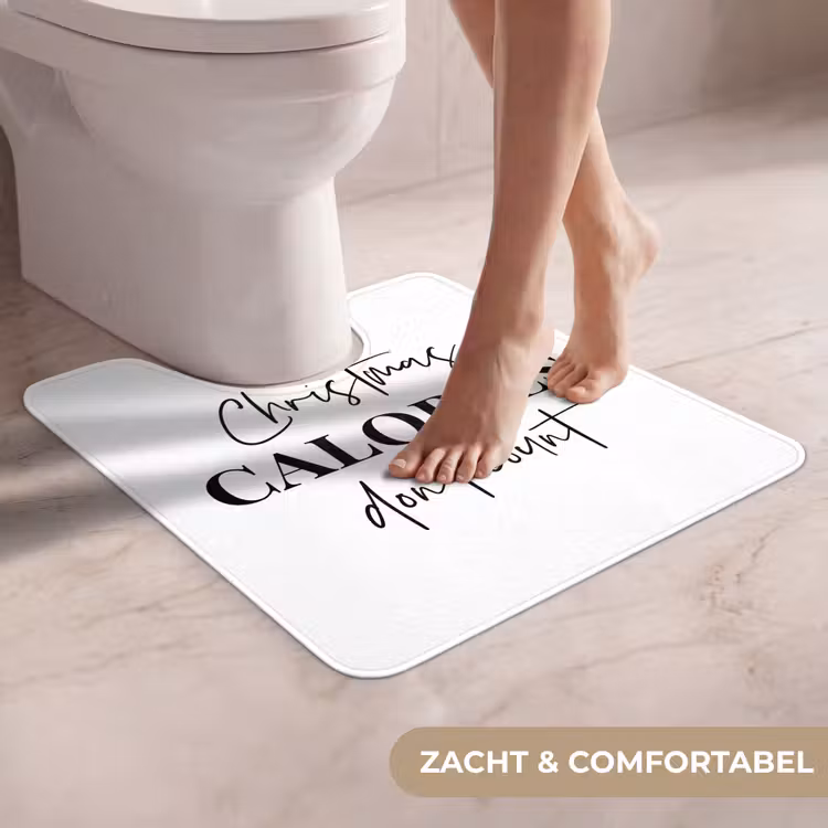 WC Mat - Kerst quote - Winter - Christmas calories - Wit — 5