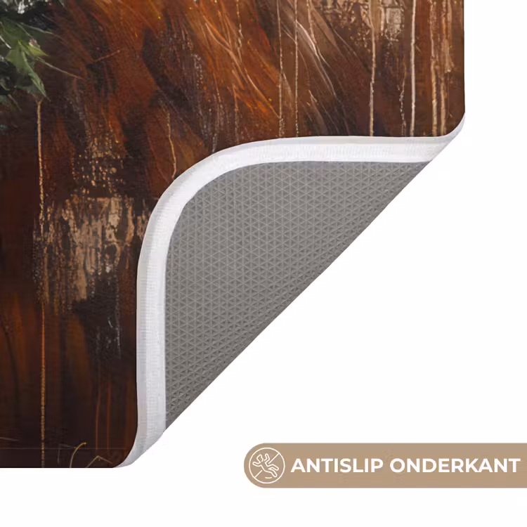 WC Mat - Kerst - Schotse Hooglander - Bruin - Krans — 4