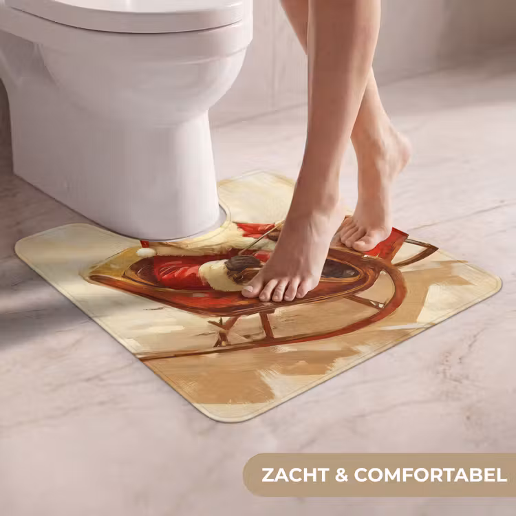 WC Mat - Kerst - Slee - Kerstman — 5