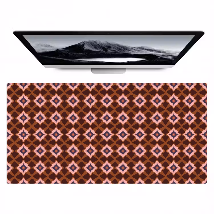Bureau onderlegger - Geometrisch - Sierlijk - Bruin — 1