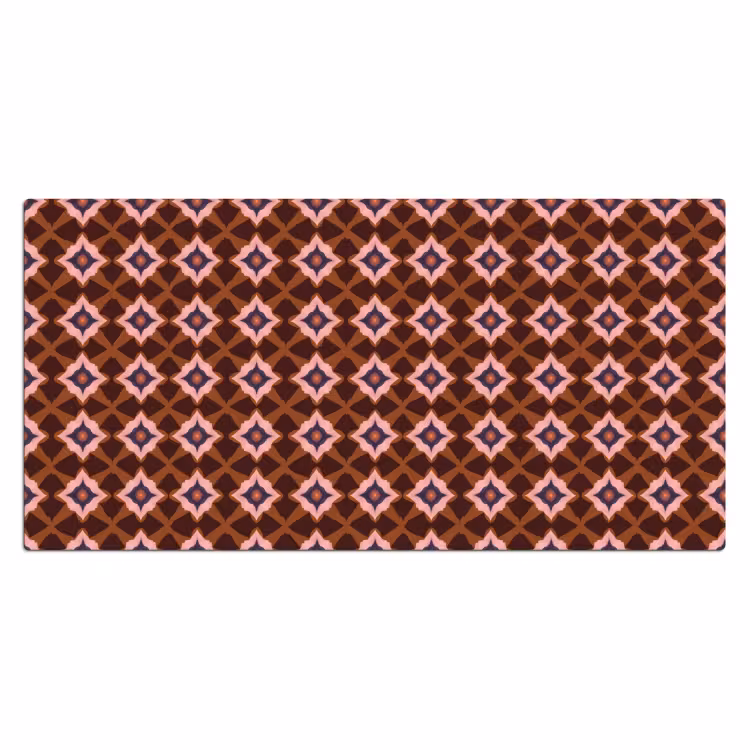 Bureau onderlegger - Geometrisch - Sierlijk - Bruin — 2