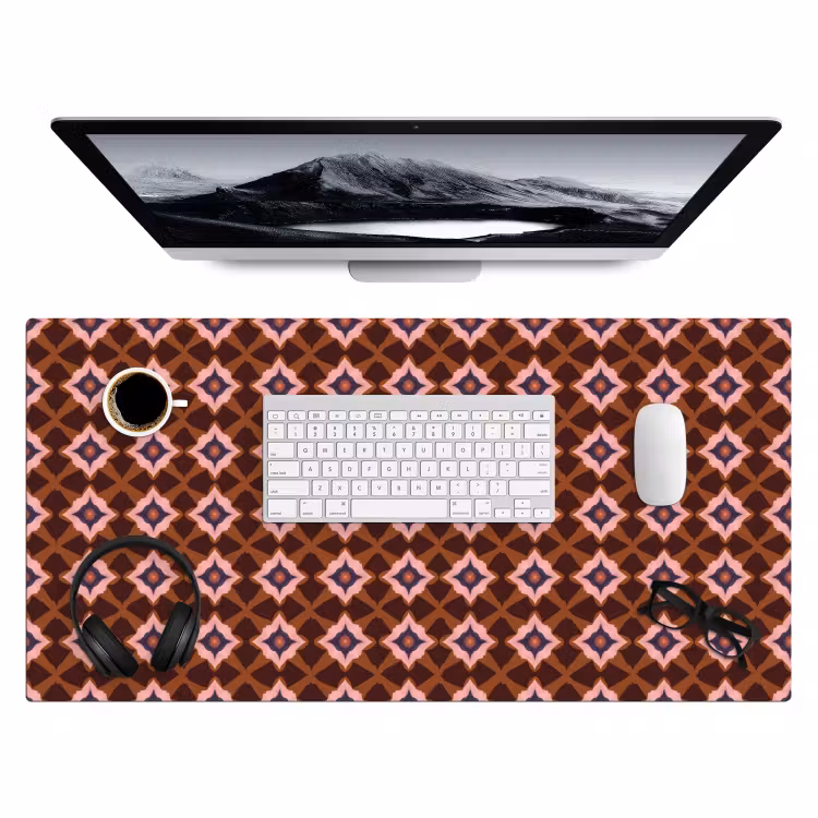 Bureau onderlegger - Geometrisch - Sierlijk - Bruin — 4