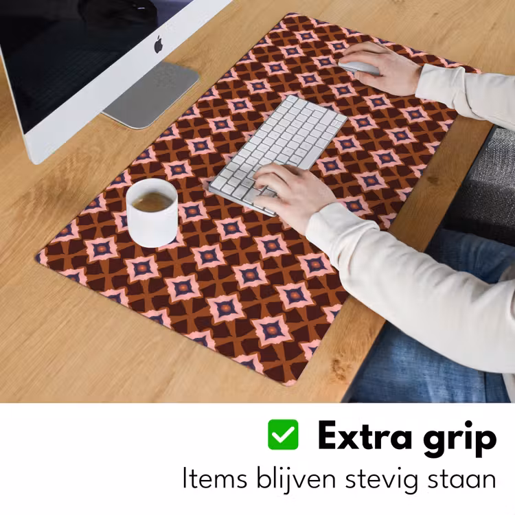 Bureau onderlegger - Geometrisch - Sierlijk - Bruin — 6