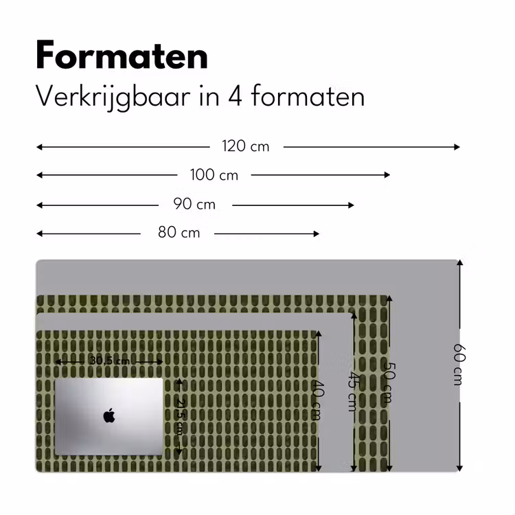 Bureau onderlegger - Ritmisch - Effect - Groen — 8