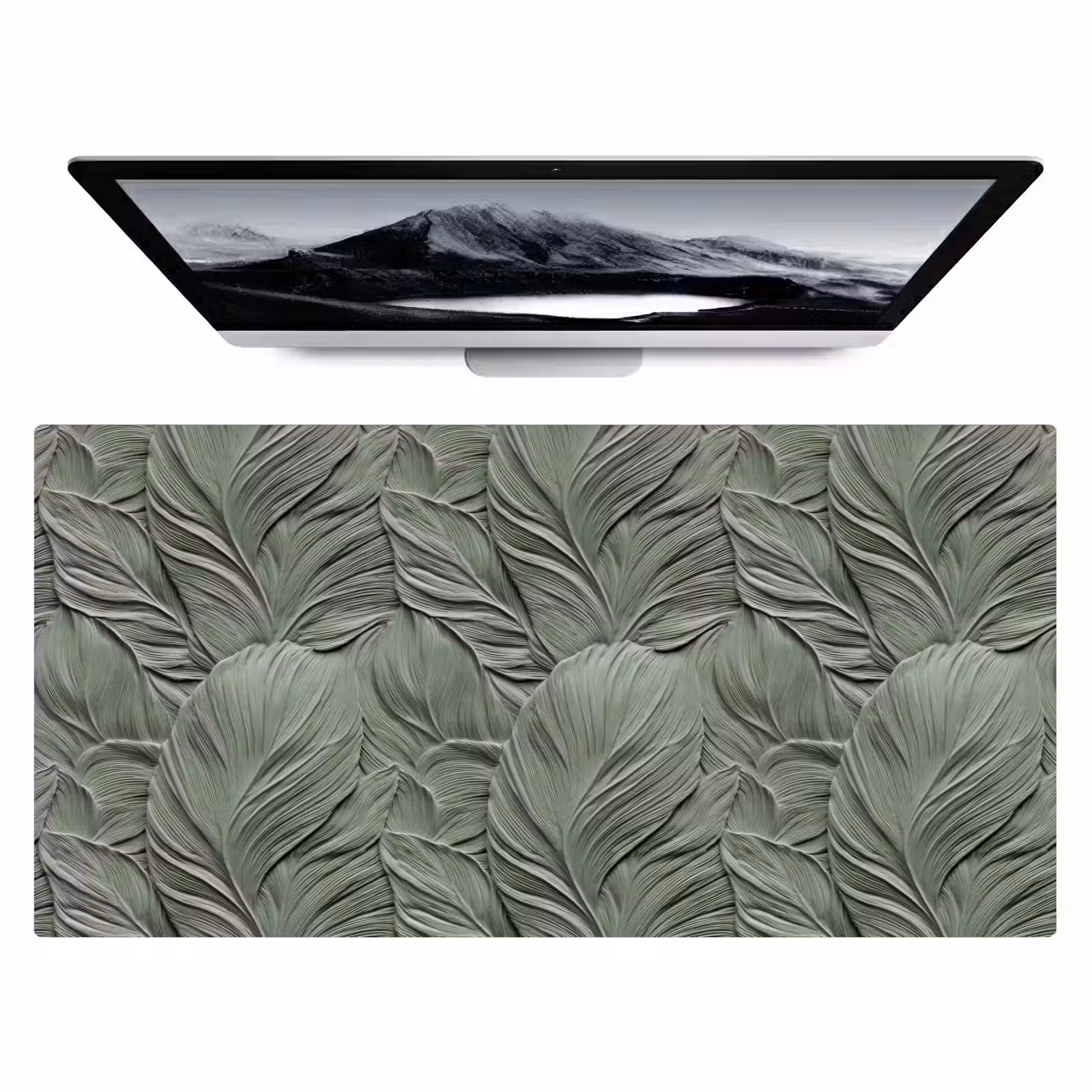 Bureau onderlegger - Bladeren - Textuur - Groen — 1