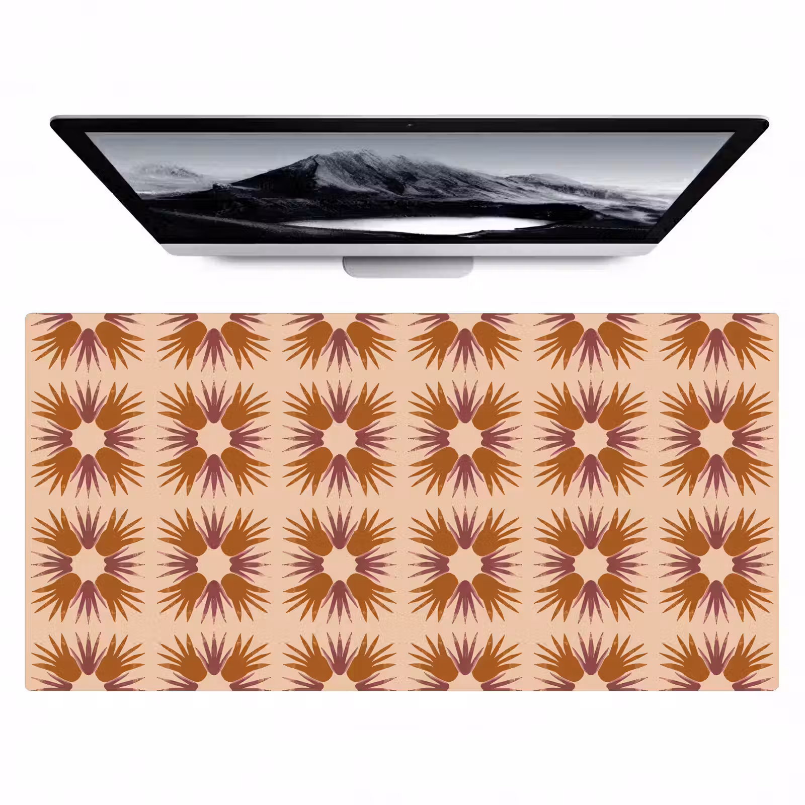 Bureau onderlegger - Ornament - Patroon - Oker — 1