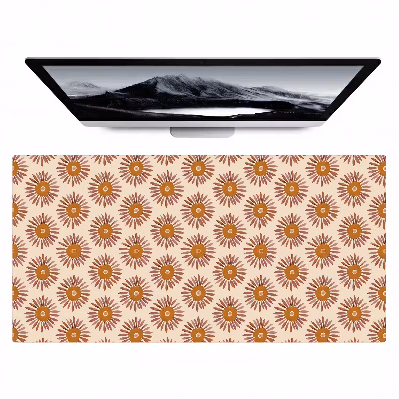 Bureau onderlegger - Patroon - Retro - Bruin — 1