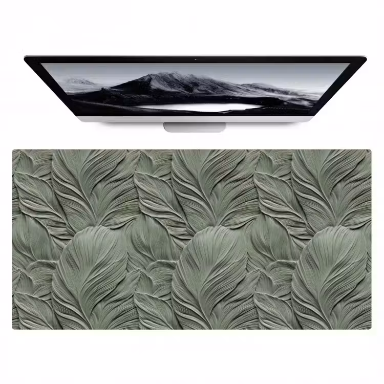 Bureau onderlegger - Bladeren - Textuur - Groen — 1