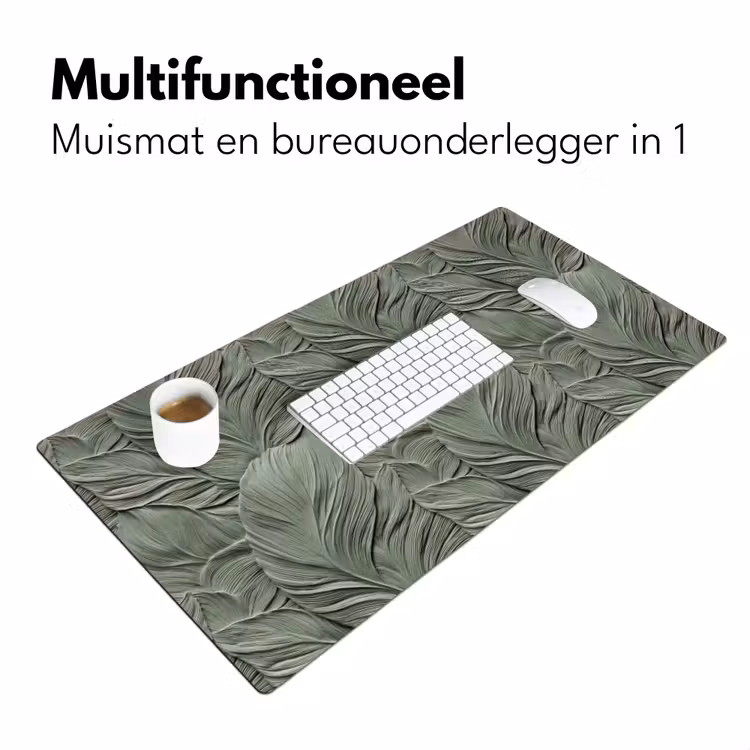 Bureau onderlegger - Bladeren - Textuur - Groen — 7