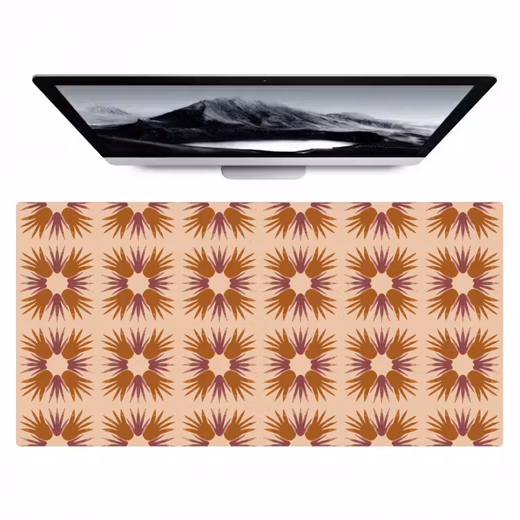 Bureau onderlegger - Ornament - Patroon - Oker — 1