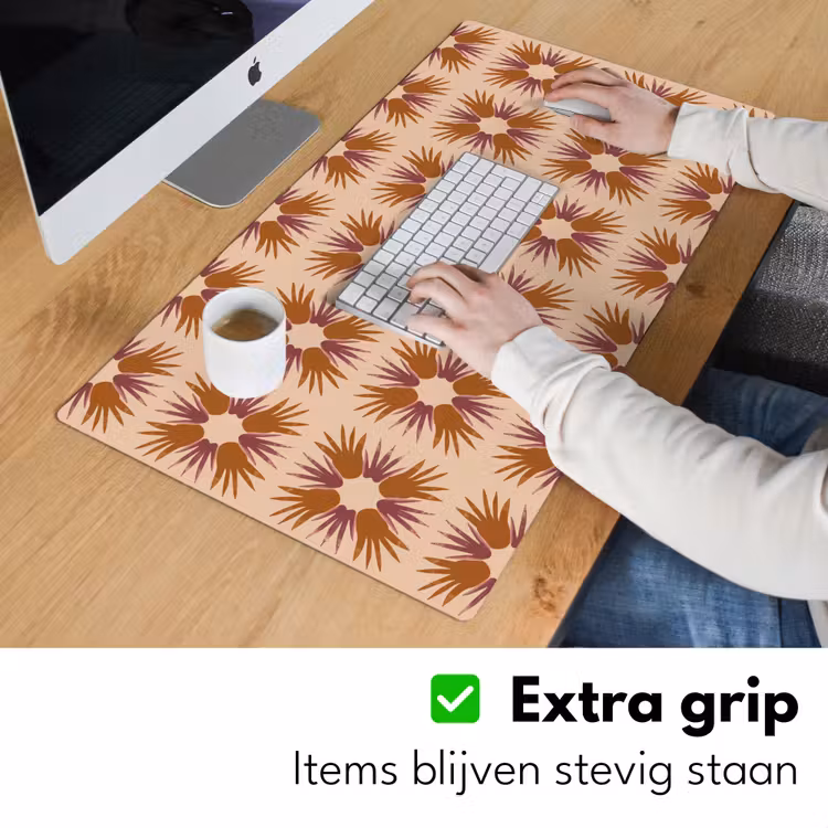 Bureau onderlegger - Ornament - Patroon - Oker — 6