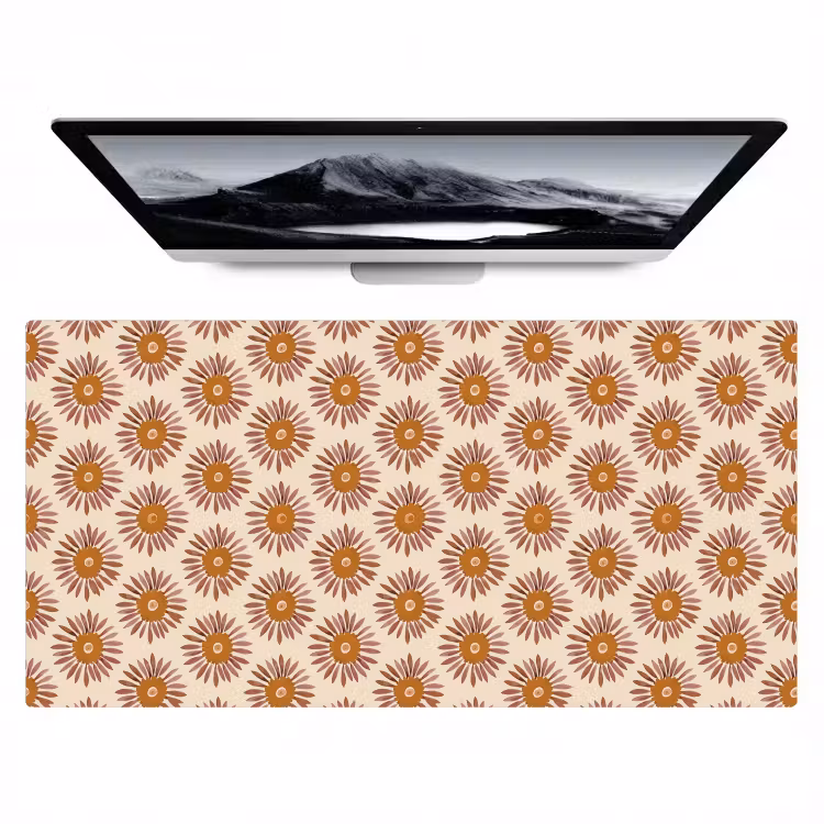 Bureau onderlegger - Patroon - Retro - Bruin — 1
