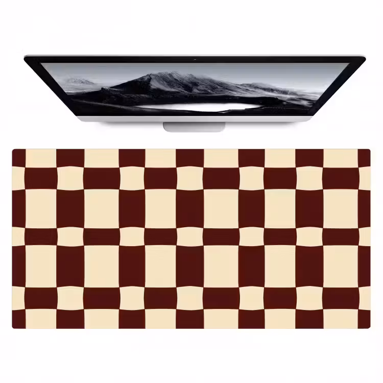 Bureau onderlegger - Retro - Patroon - Bruin — 1