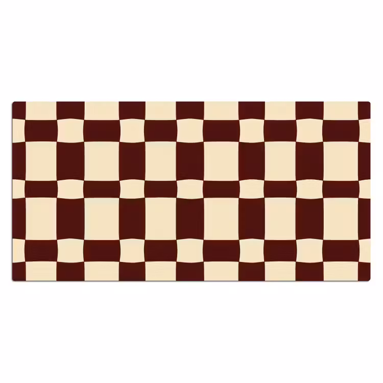 Bureau onderlegger - Retro - Patroon - Bruin — 2