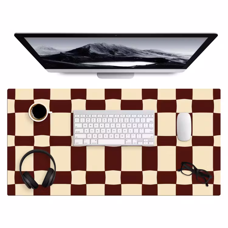 Bureau onderlegger - Retro - Patroon - Bruin — 4