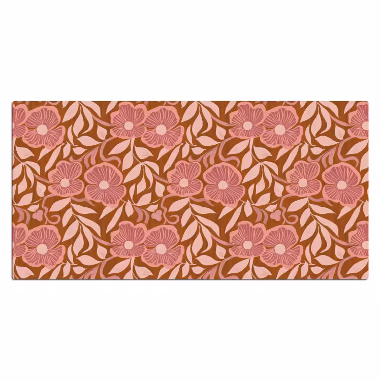 Bureau onderlegger - Sfeer - Bloemen - Roze — 2