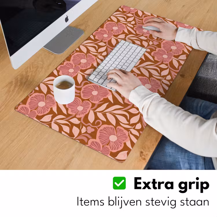 Bureau onderlegger - Sfeer - Bloemen - Roze — 6