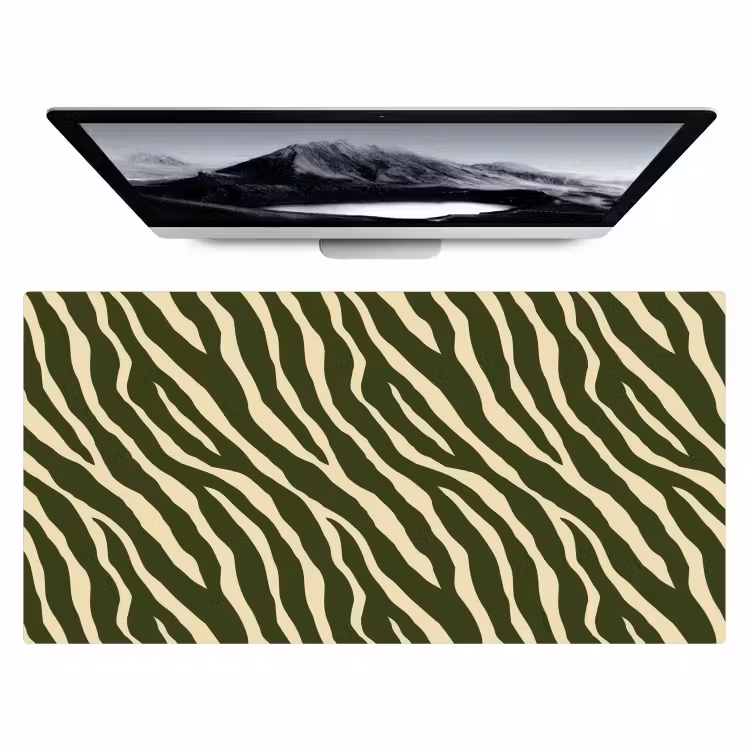 Bureau onderlegger - Zebra - Patroon - Groen — 1