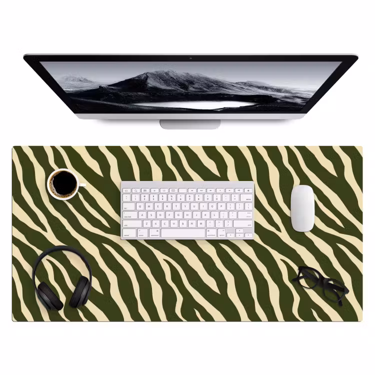 Bureau onderlegger - Zebra - Patroon - Groen — 4