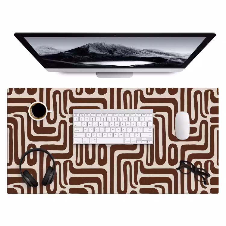 Bureau onderlegger - Abstract - Patroon - Bruin — 4