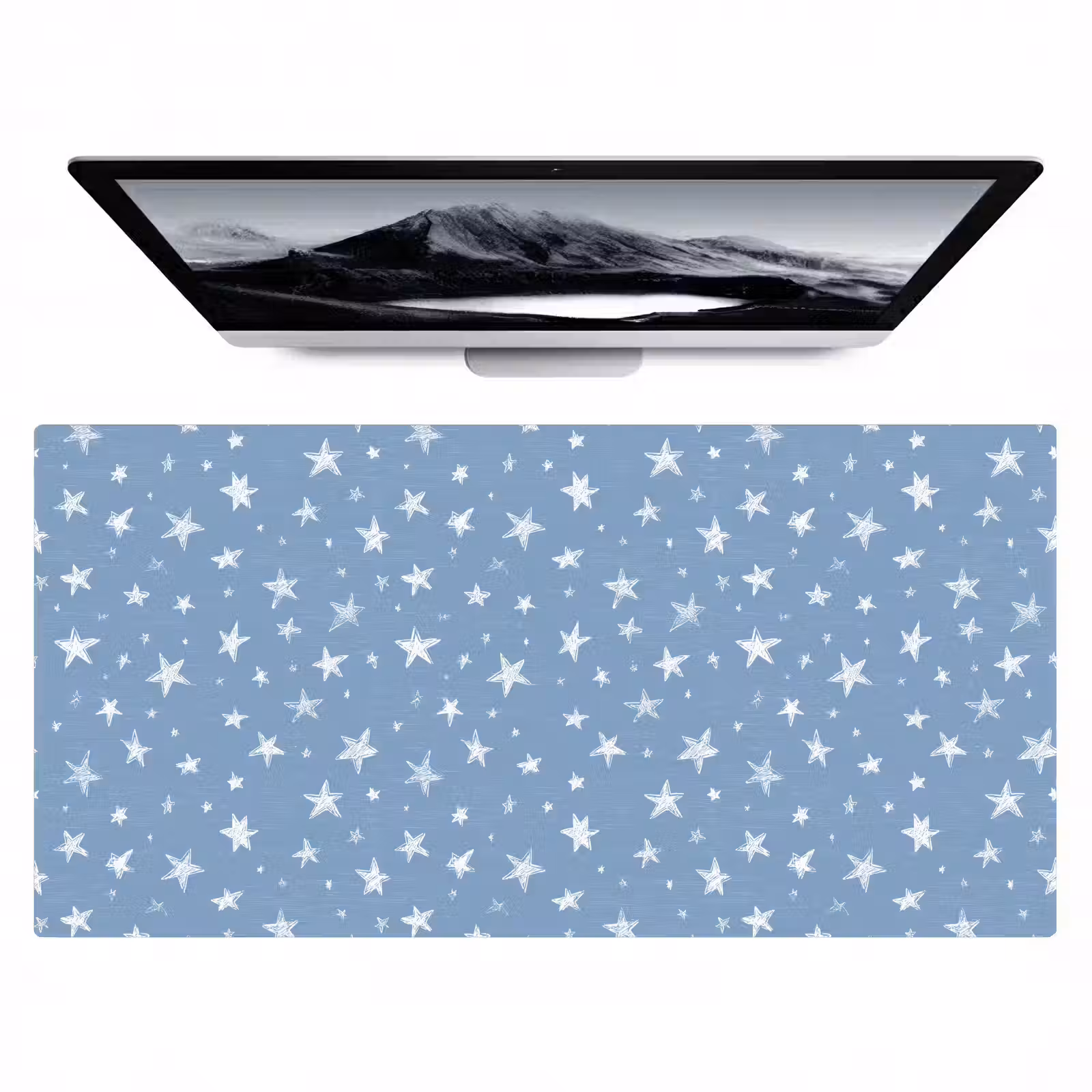 Bureau onderlegger - Sterretjes - Patroon - Blauw — 1