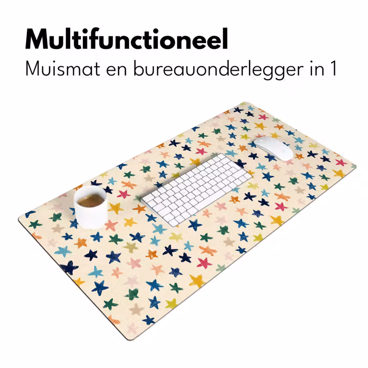 Bureau onderlegger - Patroon - Sterren - Kleurrijk — 7