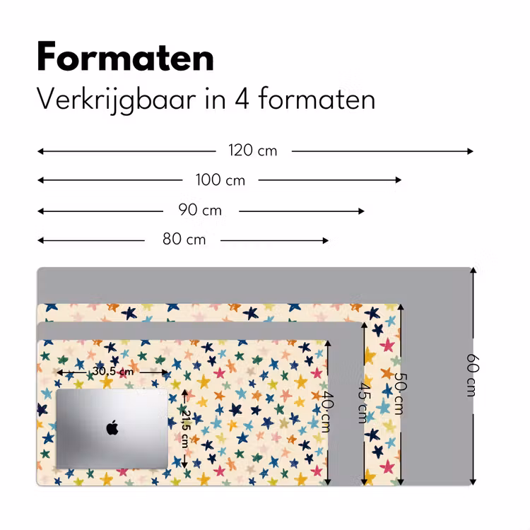 Bureau onderlegger - Patroon - Sterren - Kleurrijk — 8