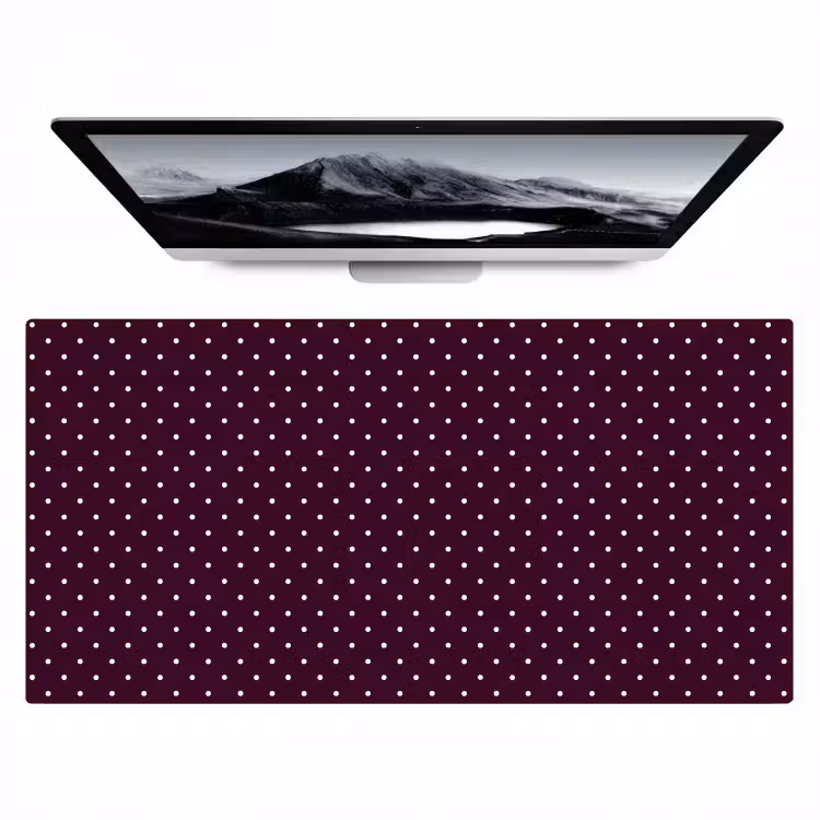 Bureau onderlegger - Stippen - Modern - Paars — 1
