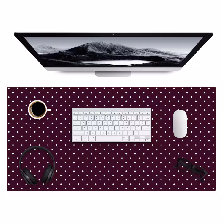 Bureau onderlegger - Stippen - Modern - Paars — 4