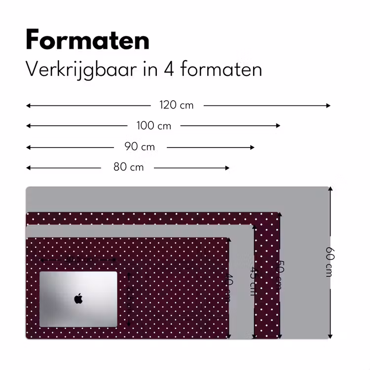 Bureau onderlegger - Stippen - Modern - Paars — 8