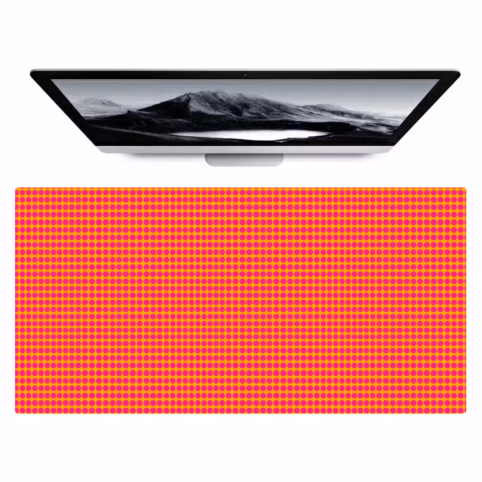Bureau onderlegger - Modern - Stippen - Oranje — 1