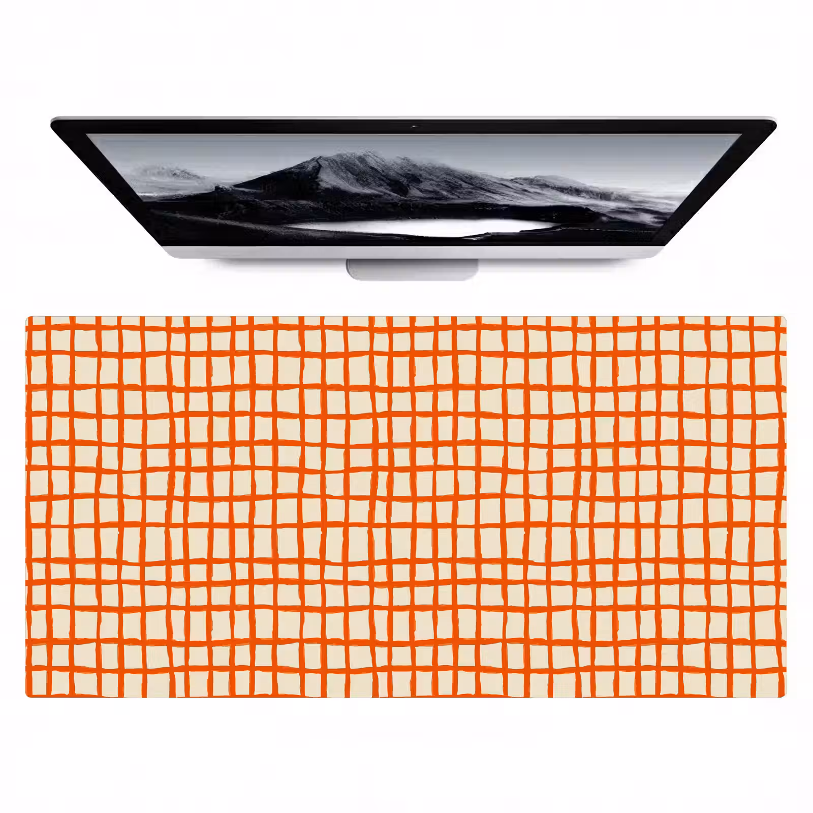 Bureau onderlegger - Patroon - Lijnen - Oranje — 1
