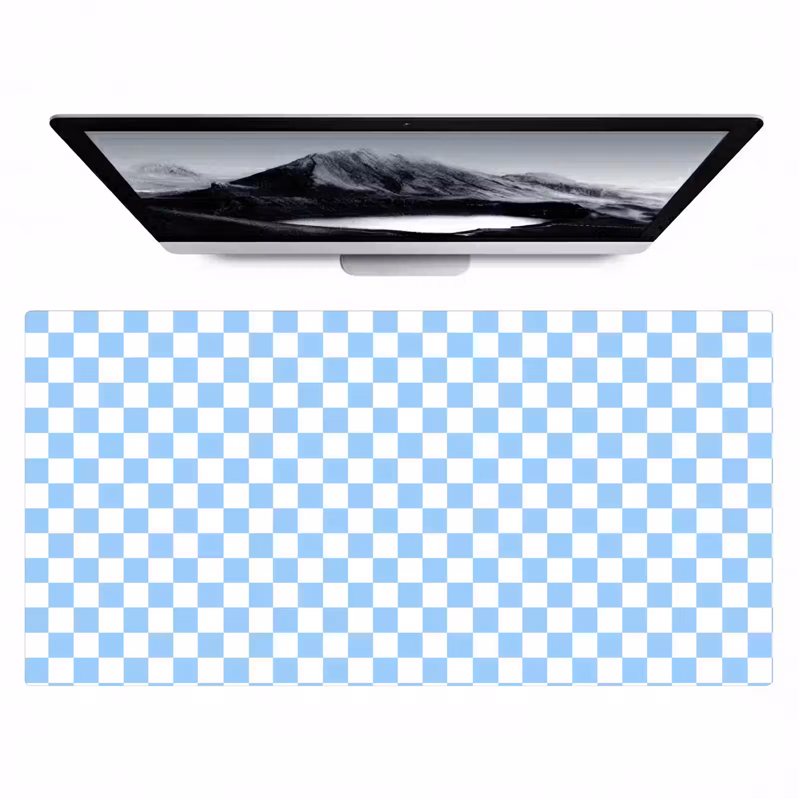 Bureau onderlegger - Schaakbord - Klassiek - Blauw — 1