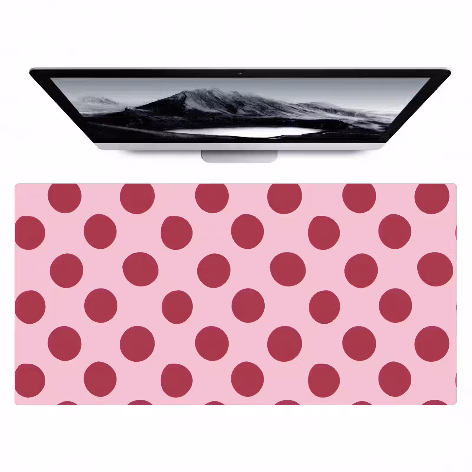 Bureau onderlegger - Stippen - Patroon - Bordeaux — 1