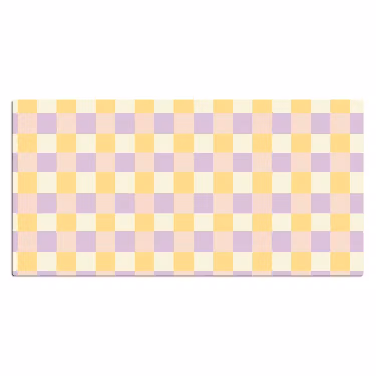 Bureau onderlegger - Blokjes - Lila - Geel — 2