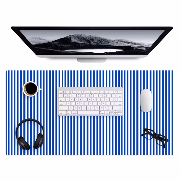 Bureau onderlegger - Klassiek - Strepen - Blauw — 4