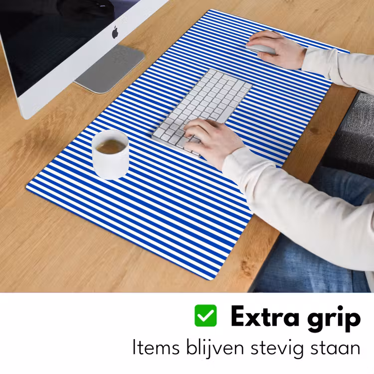 Bureau onderlegger - Klassiek - Strepen - Blauw — 6
