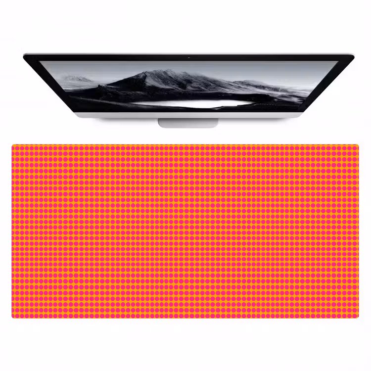 Bureau onderlegger - Modern - Stippen - Oranje — 1