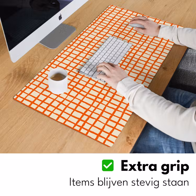 Bureau onderlegger - Patroon - Lijnen - Oranje — 6