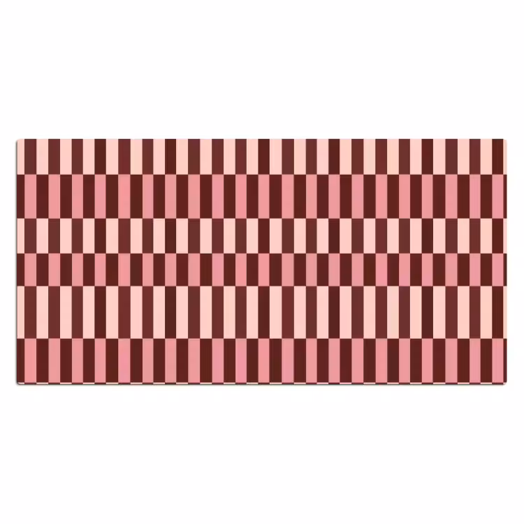 Bureau onderlegger - Roze - Rood - Blokjes — 2