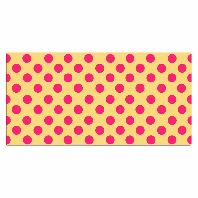 Bureau onderlegger - Roze - Stippen - Geel — 2