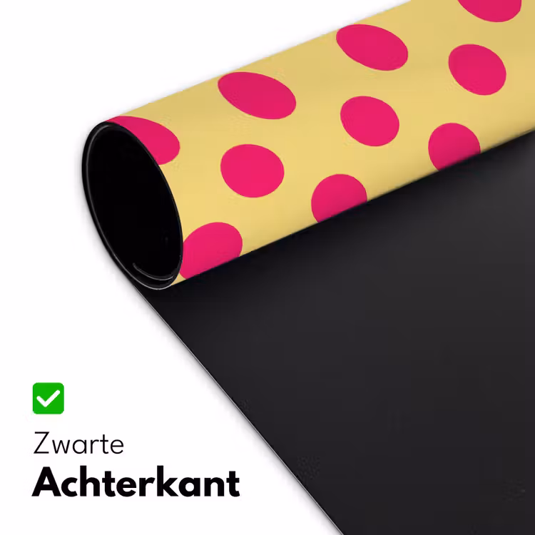 Bureau onderlegger - Roze - Stippen - Geel — 5