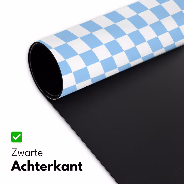 Bureau onderlegger - Schaakbord - Klassiek - Blauw — 5