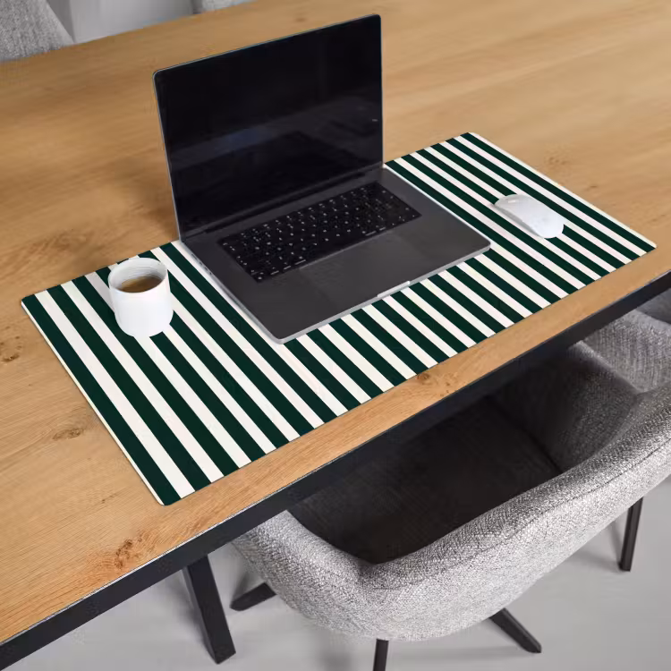 Bureau onderlegger - Strepen - Klassiek - Groen — 3