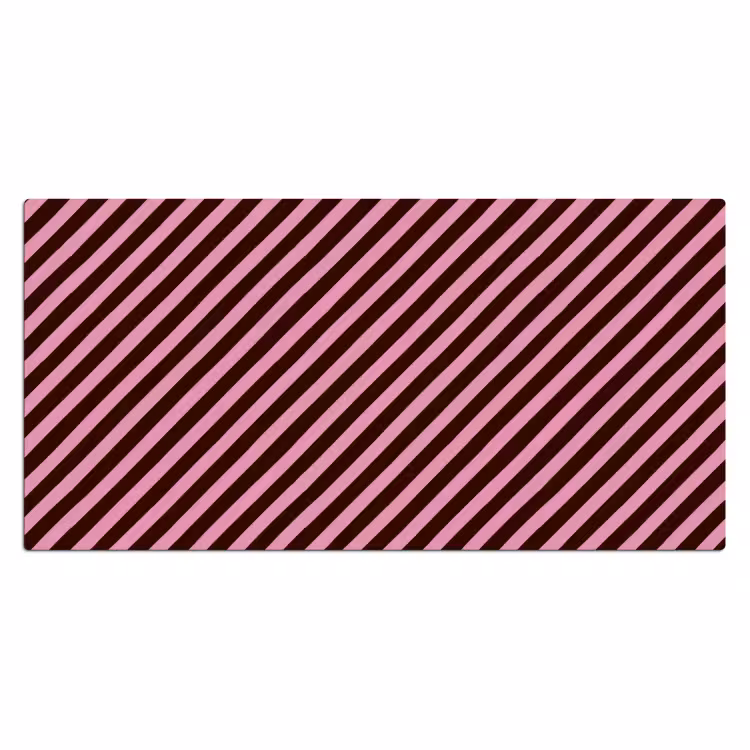 Bureau onderlegger - Strepen - Roze - Bruin — 2