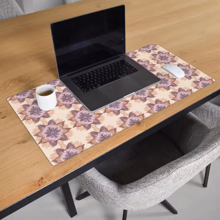 Bureau onderlegger - Klassiek - Patroon - Paars — 3