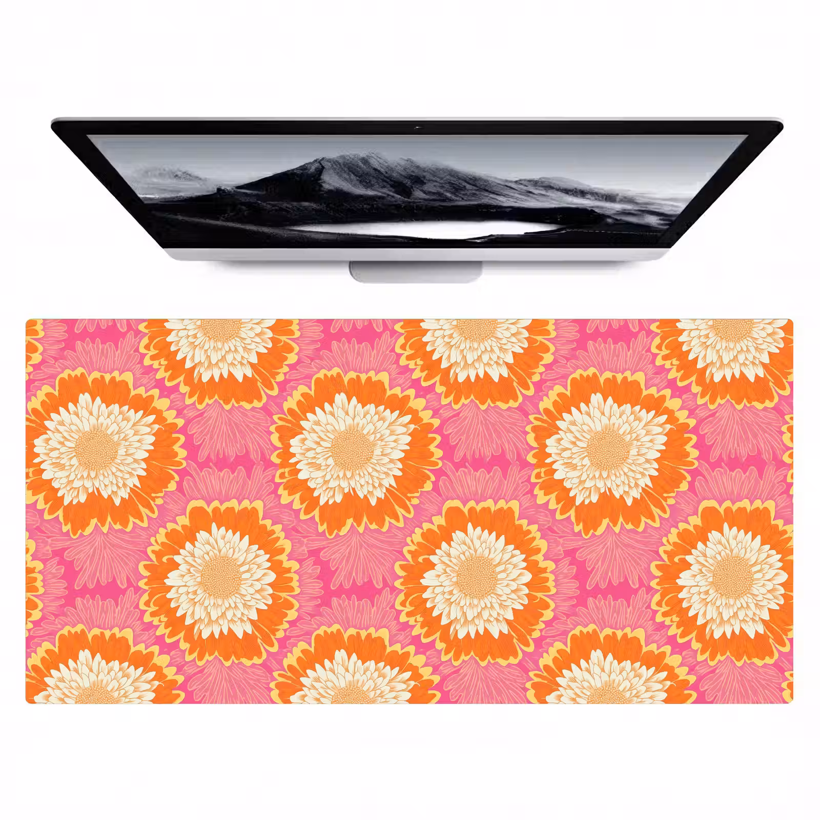 Bureau onderlegger - Retro - Bloemen - Kleurrijk — 1
