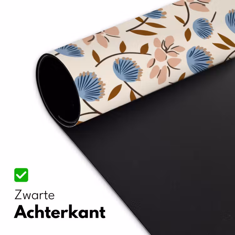 Bureau onderlegger - Bloemen - Wild - Blauw — 5