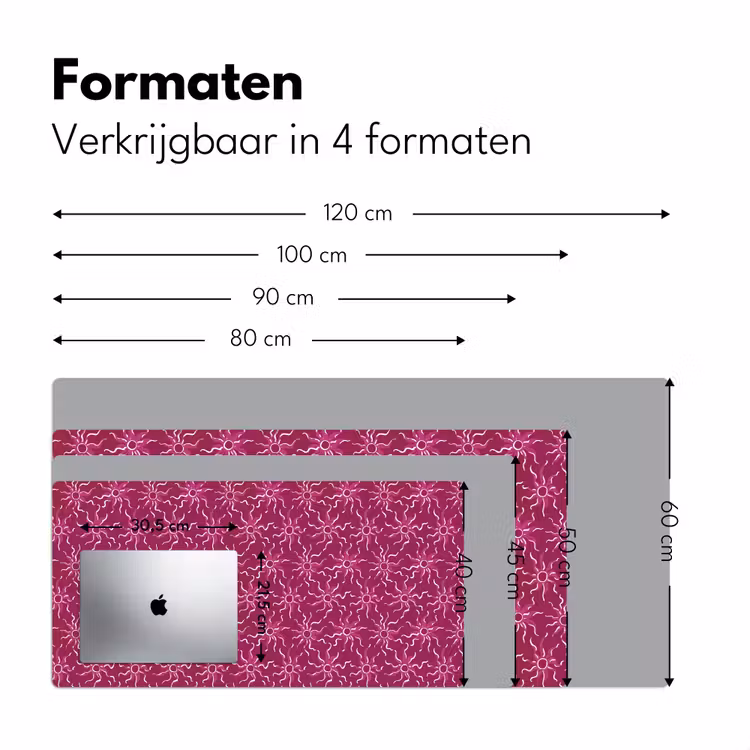 Bureau onderlegger - Bohemian - Zon - Magenta — 8