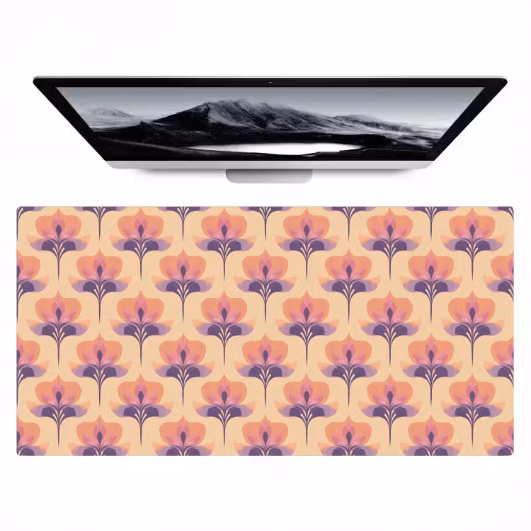 Bureau onderlegger - Botanisch - Patroon - Pastel — 1